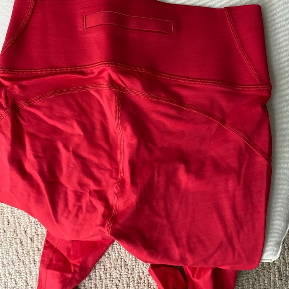 Red Outdoor voices TechSweat 7/8 Leggings - Picture 4 of 4